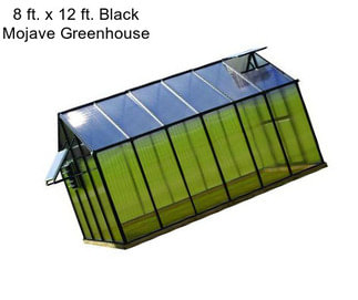 8 ft. x 12 ft. Black Mojave Greenhouse