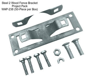 Steel 2 Wood Fence Bracket Project Pack WAP-238 (50-Piece per Box)