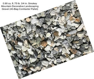 0.90 cu. ft. 75 lb. 3/4 in. Smokey Mountain Decorative Landscaping Gravel (40-Bag Contractor Pallet)