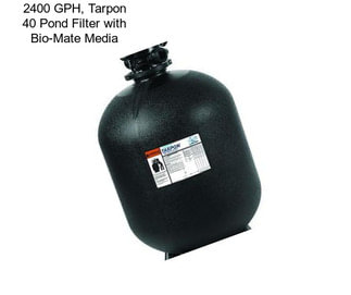 2400 GPH, Tarpon 40 Pond Filter with Bio-Mate Media