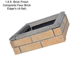 1.6 ft. Brick Finish Composite Faux Brick Edger\'s (4-Set)