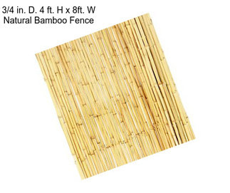 3/4 in. D. 4 ft. H x 8ft. W Natural Bamboo Fence