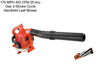 170 MPH 453 CFM 25.4cc Gas 2-Stroke Cycle Handheld Leaf Blower