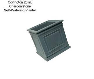 Covington 20 in. Charcoalstone Self-Watering Planter