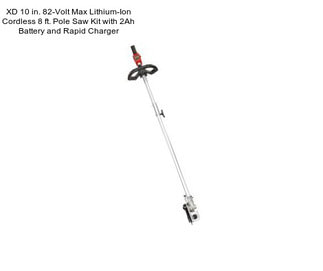 XD 10 in. 82-Volt Max Lithium-Ion Cordless 8 ft. Pole Saw Kit with 2Ah Battery and Rapid Charger