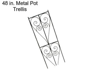 48 in. Metal Pot Trellis