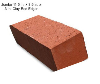 Jumbo 11.5 in. x 3.5 in. x 3 in. Clay Red Edger