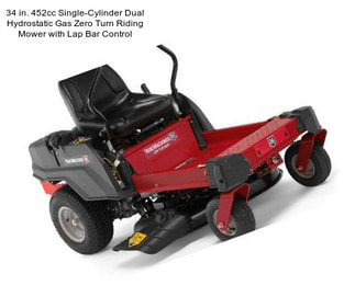 34 in. 452cc Single-Cylinder Dual Hydrostatic Gas Zero Turn Riding Mower with Lap Bar Control