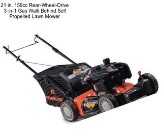 21 in. 159cc Rear-Wheel-Drive 3-in-1 Gas Walk Behind Self Propelled Lawn Mower