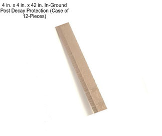 4 in. x 4 in. x 42 in. In-Ground Post Decay Protection (Case of 12-Pieces)