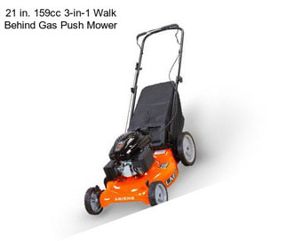 21 in. 159cc 3-in-1 Walk Behind Gas Push Mower