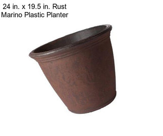 24 in. x 19.5 in. Rust Marino Plastic Planter