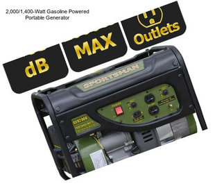 2,000/1,400-Watt Gasoline Powered Portable Generator