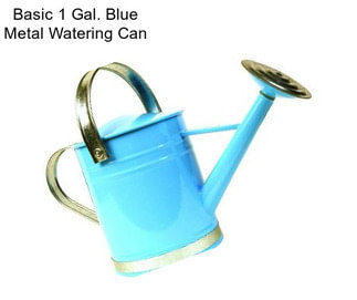 Basic 1 Gal. Blue Metal Watering Can