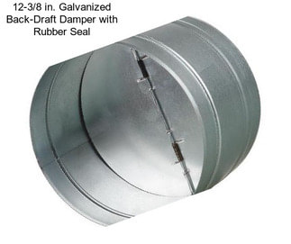 12-3/8 in. Galvanized Back-Draft Damper with Rubber Seal