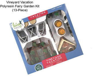 Vineyard Vacation Polyresin Fairy Garden Kit (13-Piece)
