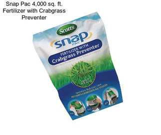 Snap Pac 4,000 sq. ft. Fertilizer with Crabgrass Preventer