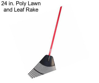 24 in. Poly Lawn and Leaf Rake