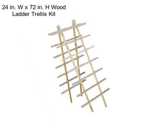 24 in. W x 72 in. H Wood Ladder Trellis Kit