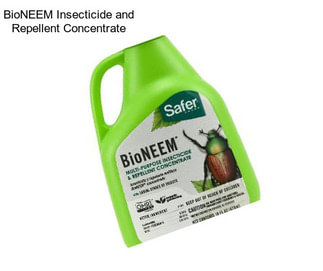 BioNEEM Insecticide and Repellent Concentrate