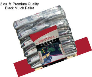 2 cu. ft. Premium Quality Black Mulch Pallet