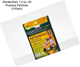 GardenGain 1.4 oz. All Purpose Fertilizer (3-Pack)