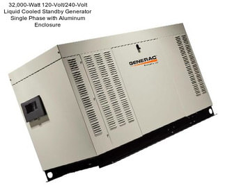 32,000-Watt 120-Volt/240-Volt Liquid Cooled Standby Generator Single Phase with Aluminum Enclosure