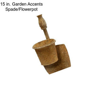 15 in. Garden Accents Spade/Flowerpot