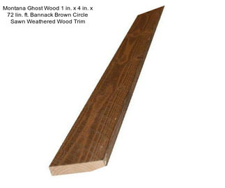 Montana Ghost Wood 1 in. x 4 in. x 72 lin. ft. Bannack Brown Circle Sawn Weathered Wood Trim
