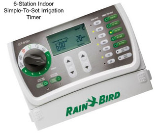 6-Station Indoor Simple-To-Set Irrigation Timer