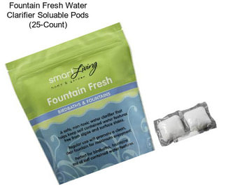Fountain Fresh Water Clarifier Soluable Pods (25-Count)