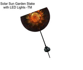 Solar Sun Garden Stake with LED Lights -TM