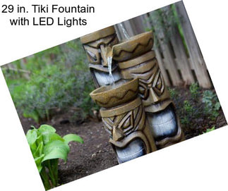 29 in. Tiki Fountain with LED Lights
