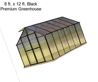 8 ft. x 12 ft. Black Premium Greenhouse