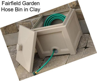 Fairfield Garden Hose Bin in Clay