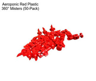 Aeroponic Red Plastic 360° Misters (50-Pack)