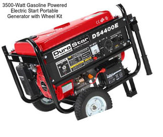 3500-Watt Gasoline Powered Electric Start Portable Generator with Wheel Kit