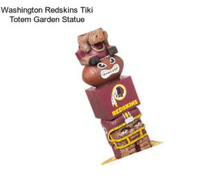 Washington Redskins Tiki Totem Garden Statue