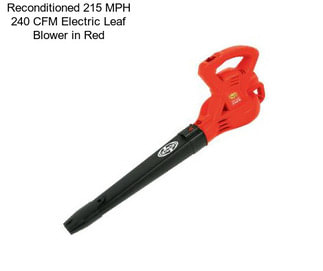 Reconditioned 215 MPH 240 CFM Electric Leaf Blower in Red