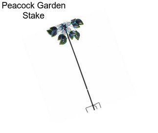 Peacock Garden Stake