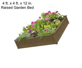 4 ft. x 4 ft. x 12 in. Raised Garden Bed