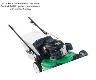 21 in. Rear-Wheel Drive Gas Walk Behind Self Propelled Lawn Mower with Kohler Engine