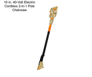 10 in. 40-Volt Electric Cordless 2-in-1 Pole Chainsaw