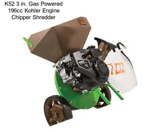 K52 3 in. Gas Powered 196cc Kohler Engine Chipper Shredder