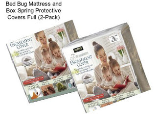 Bed Bug Mattress and Box Spring Protective Covers Full (2-Pack)