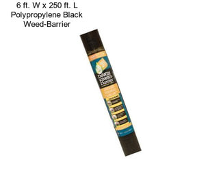 6 ft. W x 250 ft. L Polypropylene Black Weed-Barrier