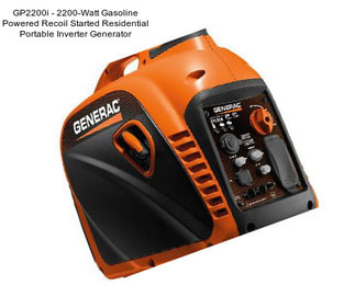 GP2200i - 2200-Watt Gasoline Powered Recoil Started Residential Portable Inverter Generator