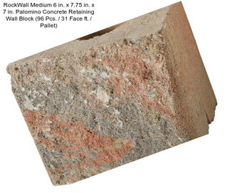 RockWall Medium 6 in. x 7.75 in. x 7 in. Palomino Concrete Retaining Wall Block (96 Pcs. / 31 Face ft. / Pallet)