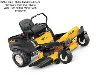 RZT-L 46 in. 688cc Fabricated Deck HONDA V-Twin Dual-Hydro Zero-Turn Riding Mower with Bluetooth