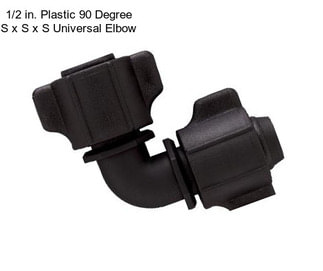 1/2 in. Plastic 90 Degree S x S x S Universal Elbow